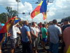 Протестующие устроили хаос на площади Великого национального собрания в Кишиневе
