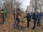 В Кишиневе продолжается посадка деревьев и кустарников