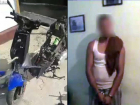 Угнанный молдаванином и разобранный для продажи скутер сняли на видео