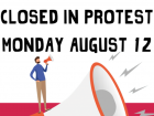 Многие кафе и рестораны будут закрыты в понедельник на полчаса в знак протеста