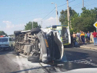 Микроавтобус перевернулся после столкновения с автомобилем ВАЗ у Пересечино 