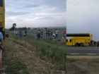 Автобус на маршруте Кишинев-Мангалия загорелся