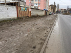 Грязевой тротуар «с любовью от примэрии» появился в Кишиневе