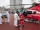 Вертолет SMURD доставил в Кишинев женщину с тяжелыми ожогами
