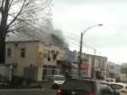 Пожар в офисе столичной строительной компании попал на видео