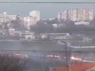 В Кишинёве загорелась сухая трава