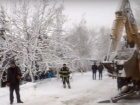 В Кишиневе вытаскивали грузовики с помощью тракторов