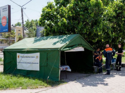 В Бельцах установили две мобильные палатки первой помощи для пострадавших от жары