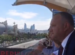 Захватывающую «Формулу-1» в Баку показал на видео Игорь Додон 