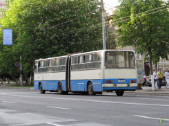 В Бачой двойной автобус развалился и снес столб