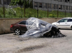 В Кишиневе рано утром сгорел автомобиль