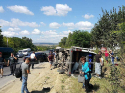 В Молдове вновь перевернулась маршрутка с пассажирами