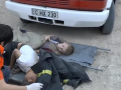 Опубликовано видео спасения детей, упавших в карьер Гидигич