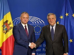 Игорь Додон после встречи с председателем Европарламента: Молдова будет эффективно сотрудничать и с Востоком, и с Западом  