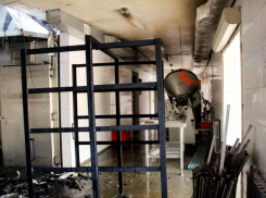 Жуткий пожар на колбасном заводе в Трушенах сняли на видео 