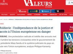 Французское издание Valeurs Actuelles выпустило статью в поддержку бастующих адвокатов Молдовы