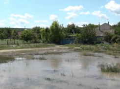 Ребенка едва не смыло водой после ливня в селе Пухой 