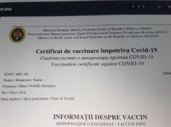 В Молдове разоблачили преступную схему выдачи поддельных сертификатов о вакцинации 