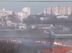 В Кишинёве загорелась сухая трава