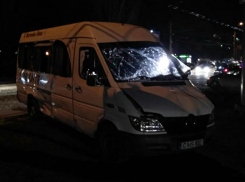 Рейсовый микроавтобус с 12 пассажирами слетел с трассы и перевернулся в Хынчшетском районе