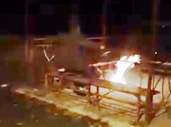 Шаманский костер на детской площадке в Кишиневе сняла на видео возмущенная женщина