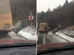 В Хынчештском районе перевернулся автомобиль, есть пострадавшая