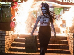 Секстремистку, устраивавшую поджоги у магазинов Порошенко, похитила полиция