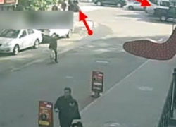 Водитель маршрутки, сбивший пешехода на «зебре» в центре столицы, попал на видео