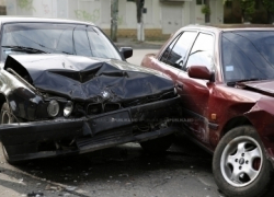 В столице столкнулись 8 автомобилей