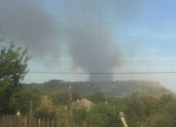 ЧП в Оргееве - горит свалка, дым застилает весь город