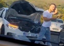 Мальчуган на BMW стал виновником серьезного ДТП на трассе Кишинев – Хынчешты: паренька уже «отмазали»