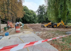 Продолжается благоустройство парка «Долина Роз»