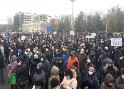В центре Кишинева началась акция ультраправого протеста