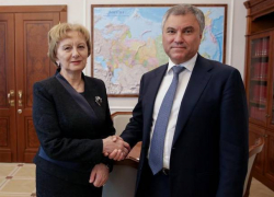 Зинаида Гречаный встретилась со спикером Госдумы Вячеславом Володиным 