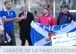 Шотландские болельщики пожертвовали 3000 фунтов ассоциации, которая заботится о детях