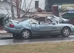 Смертельное ДТП в центре Кишинева: автомобиль с пьяным водителем влетел в фонарный столб 