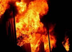 Пожар в Бубуечь - загорелась сухая трава