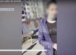 Скандал из-за семечек в Кишиневе - два удара по лицу и тротуар, усеянный кожурой