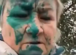 Мужчина в маске облил «зеленкой» активистку Марию Оларь