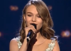 Потрясающее выступление юной молдаванки Евы Тимуш в финале шоу Românii au Talent сняли на видео