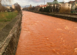 "Кровавая" ядовитая река испугала жителей румынского города