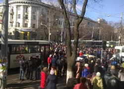 Протестующие торговцы перекрыли бульвар Штефана чел Маре и улицу Тигина