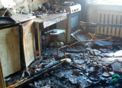 Маленькая небрежность в обращении с газовой плитой стала причиной большого пожара