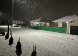 Снег все-таки пошел, но не везде