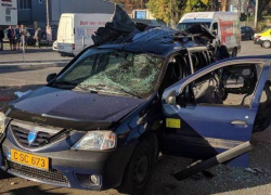 Автомобиль такси взорвался при заправке газом в Кишиневе