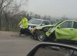 ДТП на Балканском шоссе: разбиты четыре машины, на дороге пробка