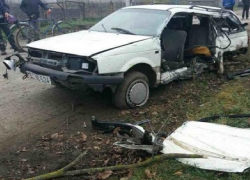 Водитель получил множественные переломы при "таране столба" под Бричанами