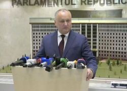 Президент Игорь Додон выступил с заявлением для прессы