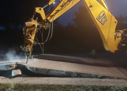 Из-за аномальной жары обрушились бетонные плиты на дороге Кишинев-Бельцы