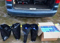 Большую партию контрабандных сигарет изъяли у группы молдаван румынские таможенники 